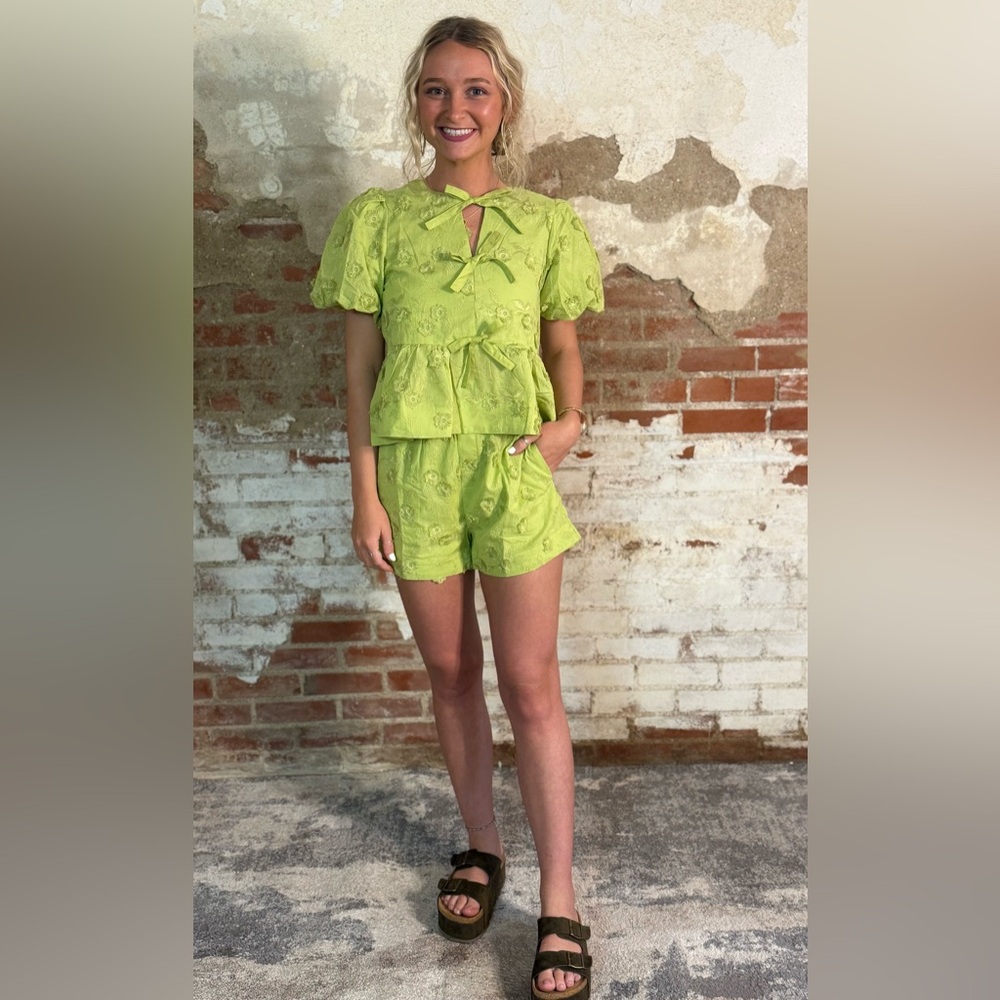 Entro Lime Green Two-Piece Set